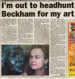 Article in East Grinstead Courrier, March 2003
