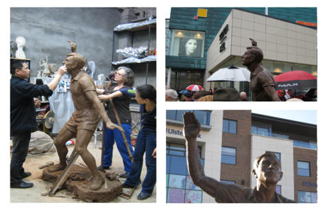 Click here to see images of Joey Maher outdoor sculpture in bronze in Drogheda, Ireland